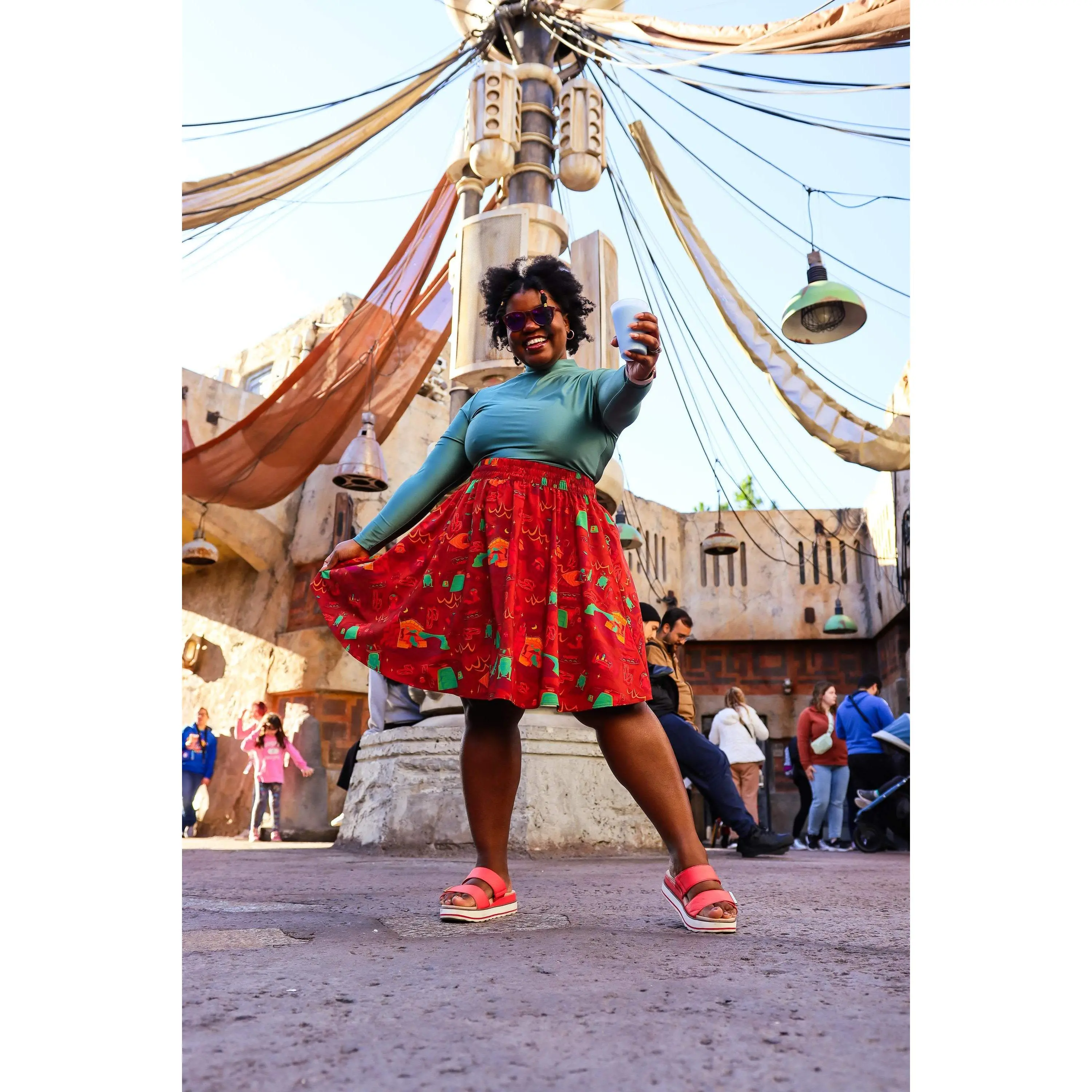 Galactic Cantina Midi Skirt