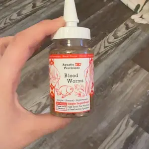 Blood Worms, Freeze Dried Fish Food for Betta Goldfish and All Types of Aquarium Fish, Floating High Protein Bloodworms