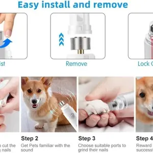 Electric Pet Nail Grinder Trimmer