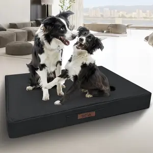 Sytopia Chew Proof Dog Bed -Outdoor Waterproof Dog Bed for Extra Large Dogs, Washable and Orthopedic, Tear Proof Dog Crate Pad