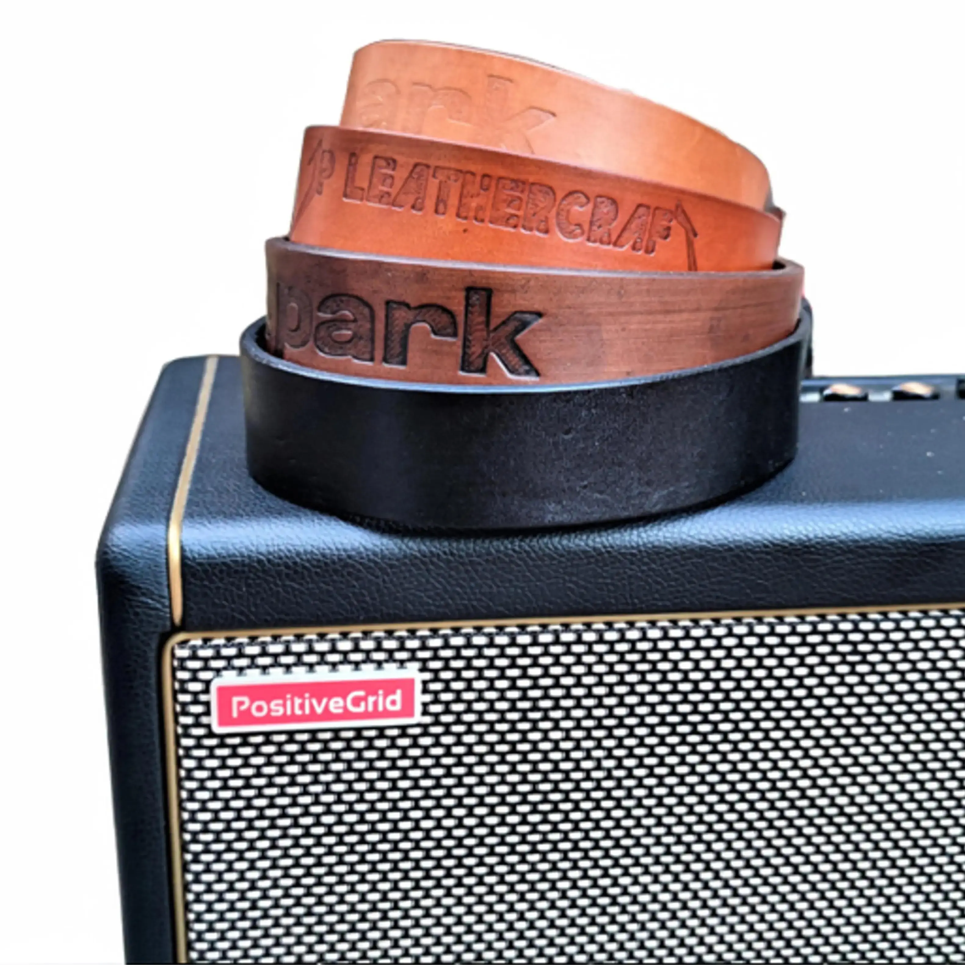 Spark Amp New Leather Strap Saddle Positive Grid Guitar Personalize