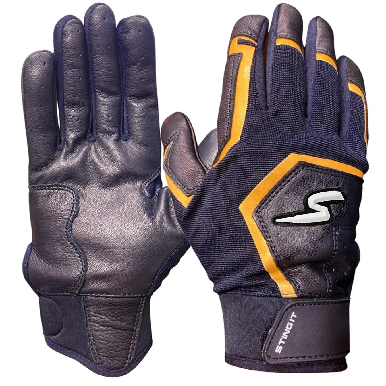 Sting Squad Batting Gloves - Black & Gold Sting Squad Batting Gloves - Black & Gold