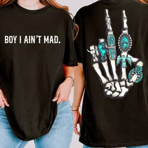 Boy I Aint Mad Comfort Colors Country Western Jessie Blue Strips Tshirt