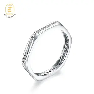 Moissanite Nut-Shape Engagement Ring Silver-Plated Jewelry Wedding Engagement Anniversary Valentine's Day Birthday Gift Daily Wear