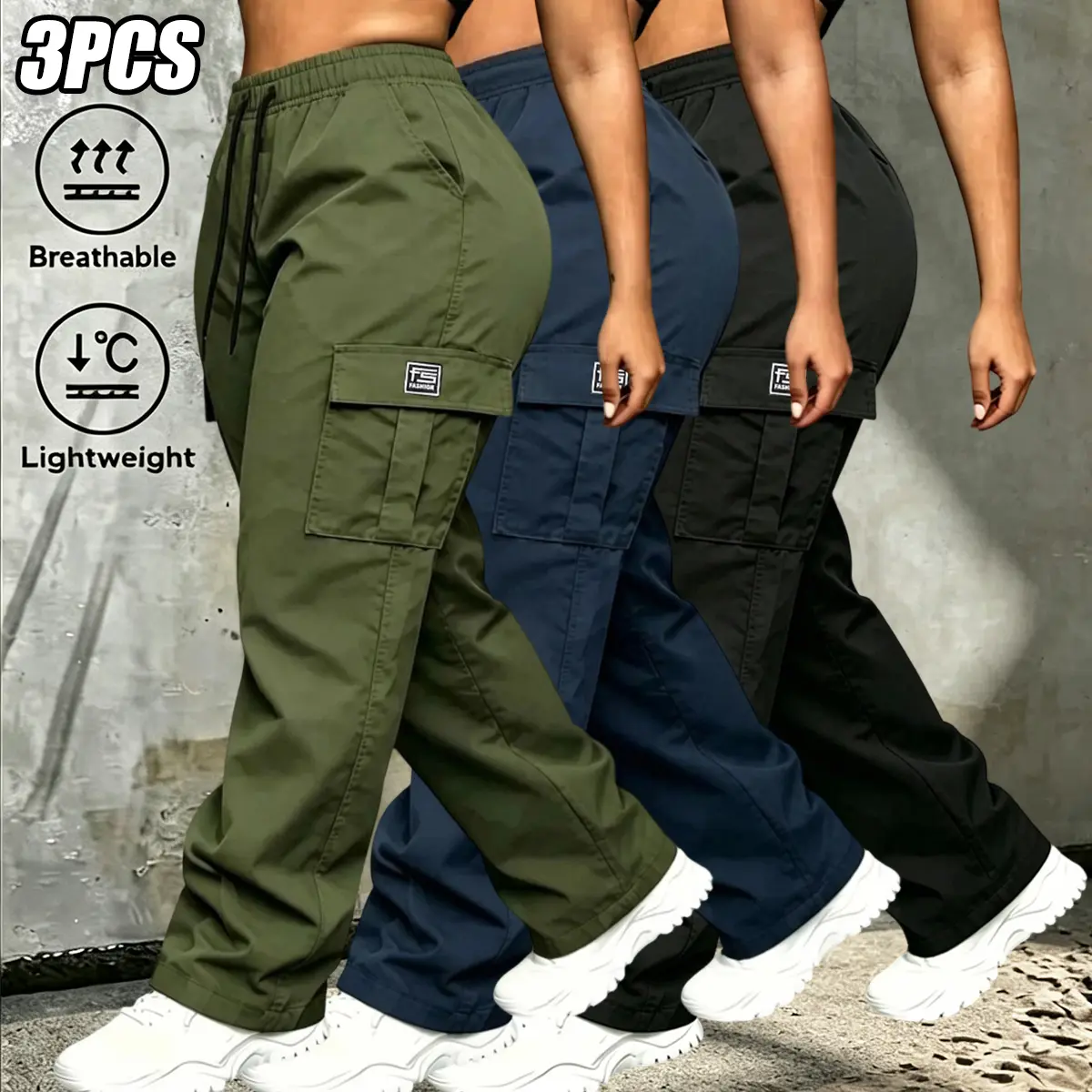 Military Green - Blue - Black