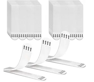 Large Picture Hanging Strips Heavy Duty, 32 Pairs(64 Strips) Adhesive Wall Hooks for Frames and Posters,No Tools Removable Adhesive Refill Strips Damage Free,Residue Free.