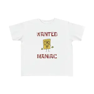 Toddler's Spongebob Meme Wanted Shirt Custom Nickelodeon Cartoon Funny- Fine Jersey Tee Menswear Breathable Hoodie Oversize Sweat Tops Graphic Tshirts