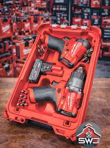 Milwaukee Compatible 1/2 in Hammer Drill & 1/4 in Impact Driver Storage Insert for Packout Tool Case 48-22-8435
