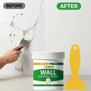 Wall Repair Kit, a white putty for repairing wall cracks, with waterproof function, can prevent water seepage through nail holes, suitable for renovation and repair of exterior walls.
