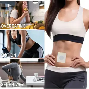 100 Count Abdominal Shaping Patches Set, Unisex for Home and Gym Use, Ideal Breathable Fitness Accessory, All Seasons Plain Design