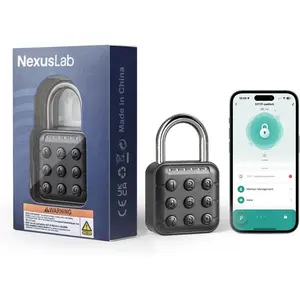 Combination Lock for Locker, Locker Lock & Gym Lock with TUYA App: IP67 Rated, Corrosion-Resistant Zinc Alloy, Anti-Corrosion, for Gym/School/Travel, Privacy Safe, Supports (Tuya APP Contrl)