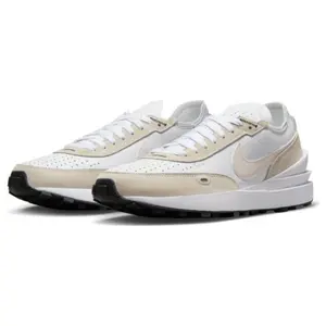 Nike Waffle One Low-Top Casual Sneakers for Men and Women with Comfort, Traction, and Sporty Style in White-Gray