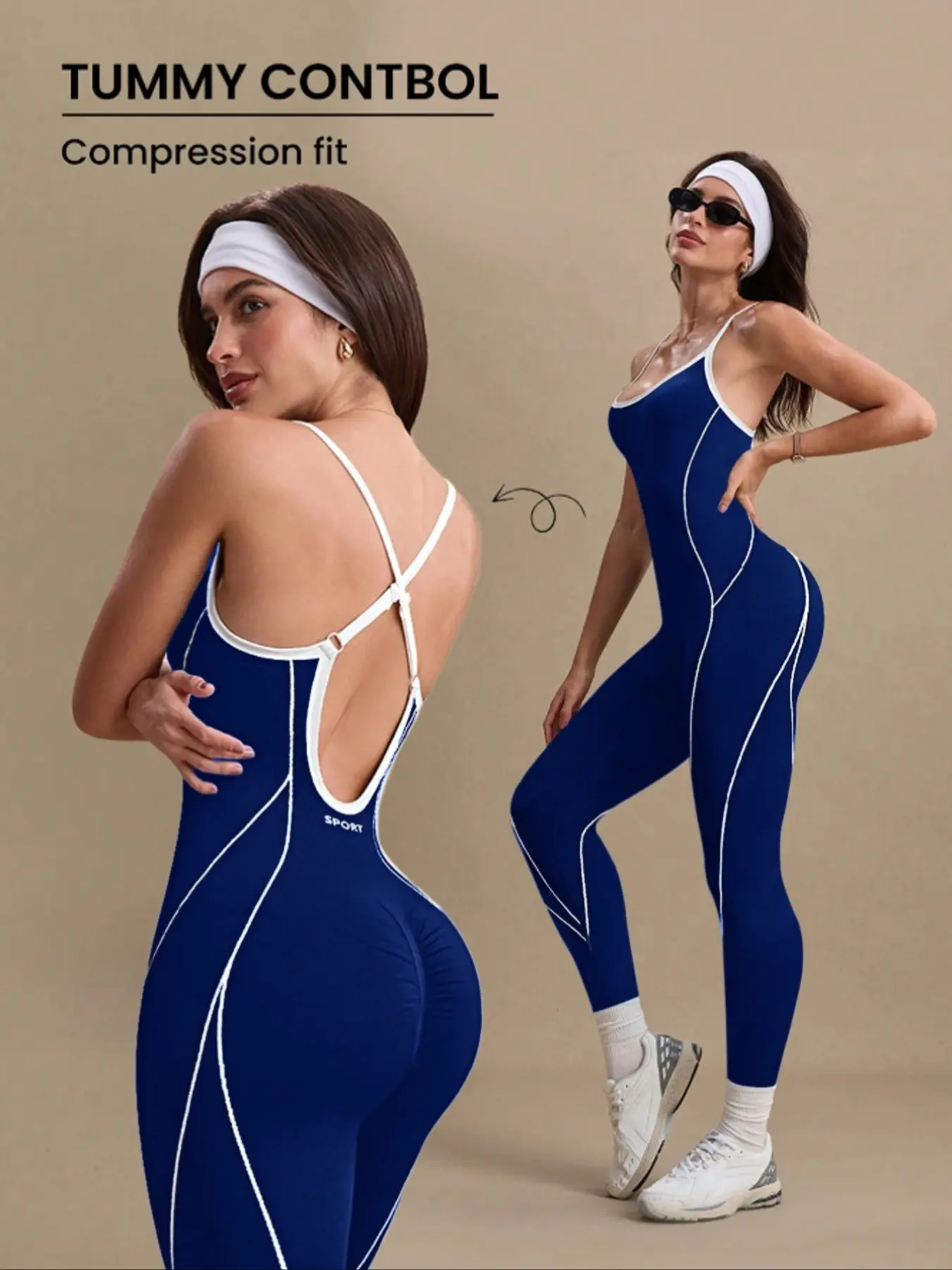 Women's Yoga Jumpsuit, Outdoor Sport One-Piece, Seamless Knitted Hollow Out Long, Above the Ankle, Plain Pattern, All Seasons, Compression Shapewear Jumpsuit, Shaping Yoga Jumpsuit, Sporty Yoga Jumpsuit, Yoga Workout Jumpsuits