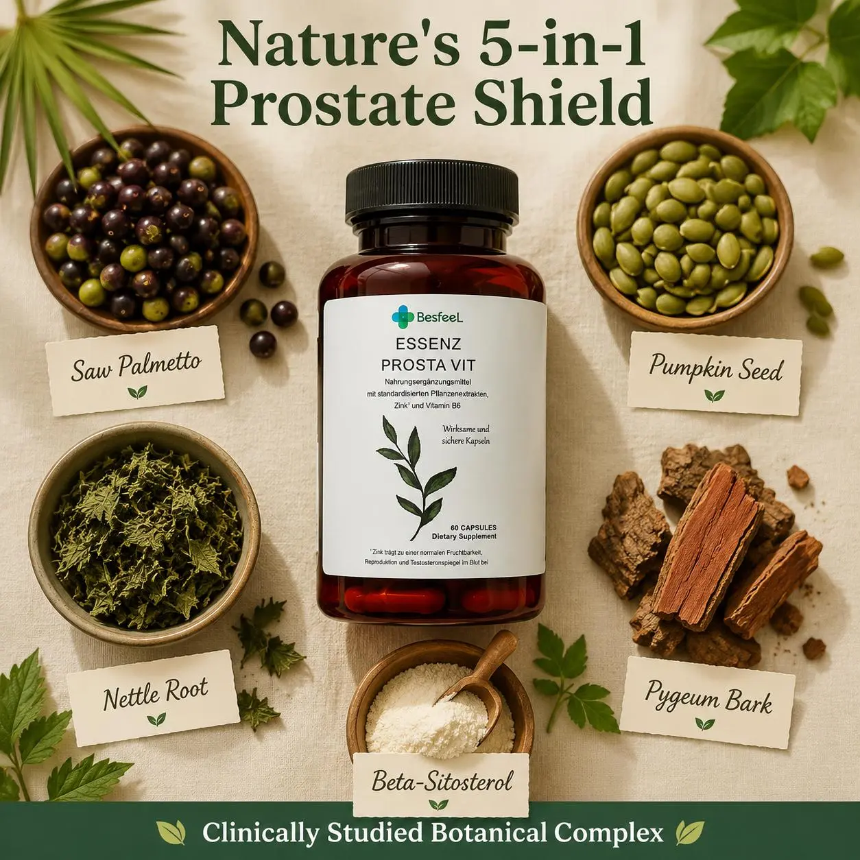Advanced Prostate Support for Men – Daily Wellness Supplement to Support Prostate Health, Urinary Comfort, Men’s Vitality & Everyday Confidence