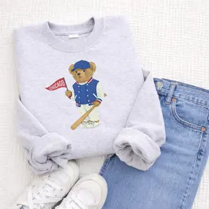 Chicago Baseball Game Day Graphic Sweatshirt, Windy City Pride Game Day Pullover Hoodie For Men & Women