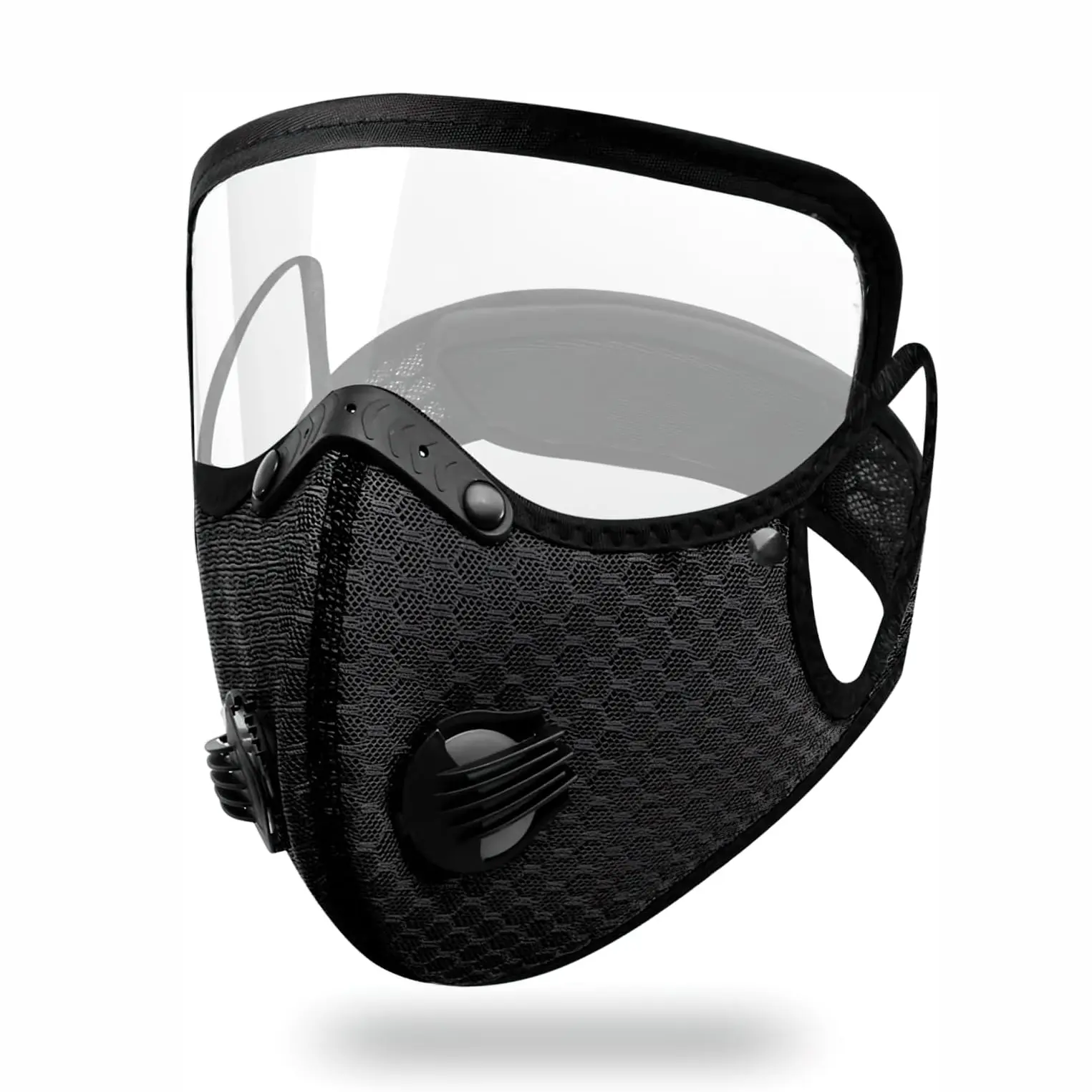 Carbon Filter Dust Mask, Breathable Reusable Detachable Adjustable Face Cover for Running, Motorcycle Riding, Gardening