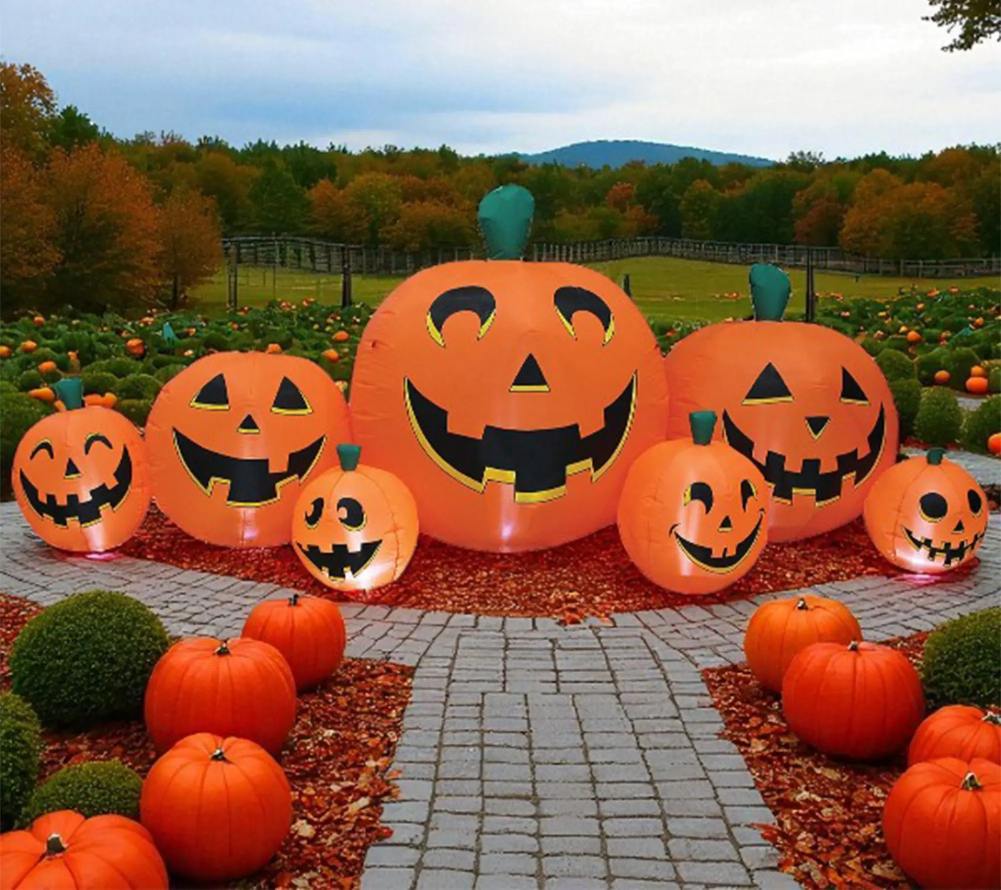 RC Home Decor 102" Pumpkin Patch Yard Decor Inflatable RC Home Decor 102" Pumpkin Patch Yard Decor Inflatable