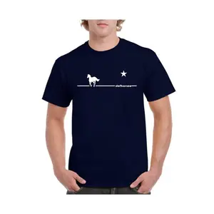 D*f.tones 2000s White Pony T-Shirt, Cotton Short Sleeve Shirt, Gift Shirt for Men and Women Crewneck Classic men's graphic tee