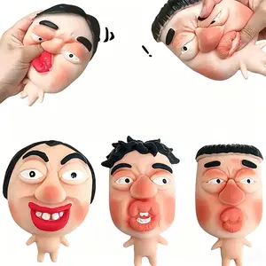 Popping Pimple Squishy Toy Fast-rebound Squeeze Toy with Funny Faces for Stress Relief and Fun Personalized Design Ultra-squishy Silicone with Non-Toxic colours  Dye and Durable Tool-Perfect Valentine's Day Gift, Easter Gift