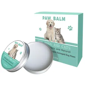 Natural Paw Balm for Dogs & Cats 2oz - Soothes & Protects Dry Pads & Noses with Vitamin E & Aloe, Moisturizing Relief for Cracked Skin