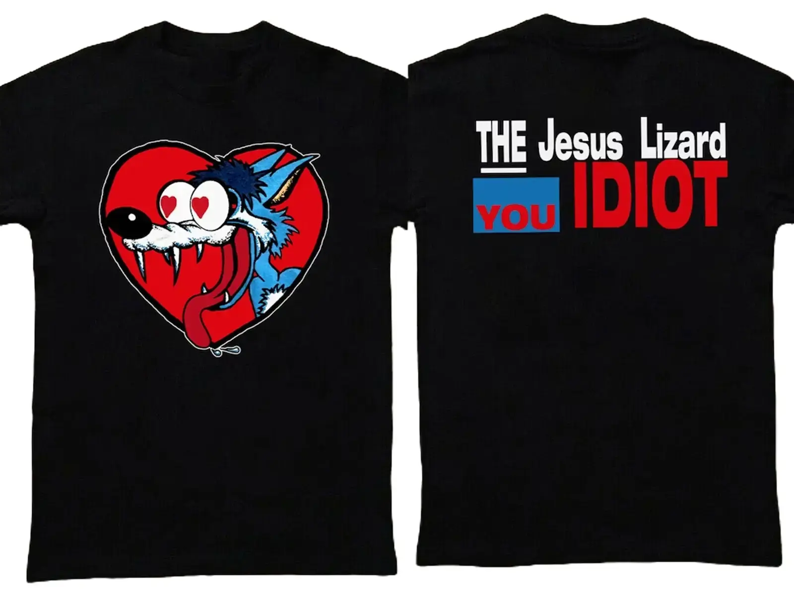 The Jesus Lizard Band Music Tour Concert Cotton Black Shirt Fabric Menswear