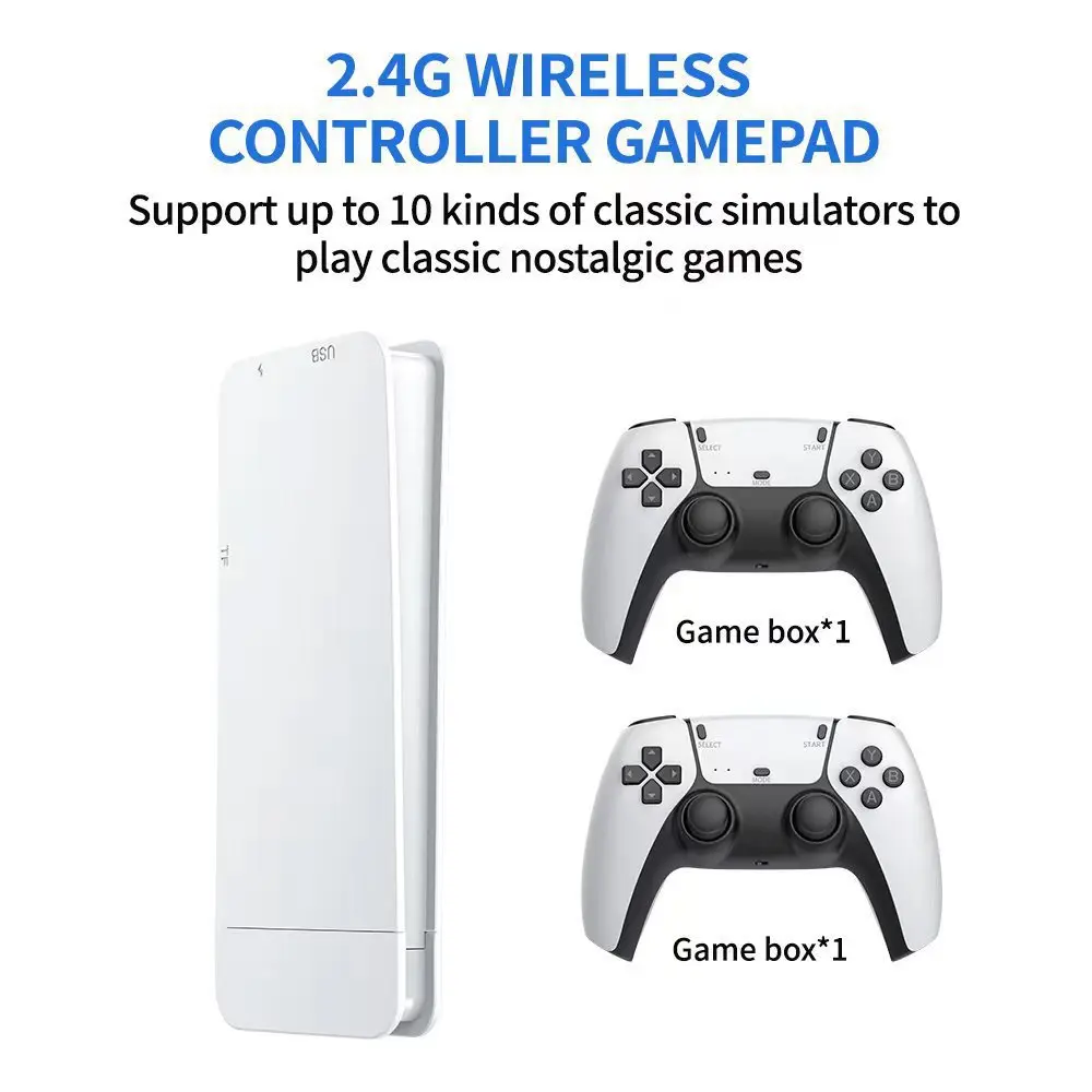 2026 Upgraded M15 Retro Game Stick 64GB, Plug and Play HDMI Retro Video Game Console with Wireless Controllers, Classic Arcade Retro Gaming System for Home TV