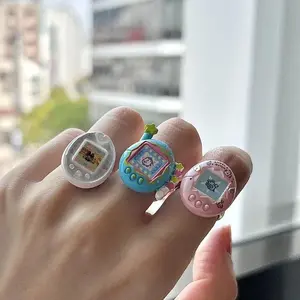In Stock Genuine Bandai Tamagotchi Decorative Ring Series 3 Gashapon Model Nostalgic Electronic Pet Toy