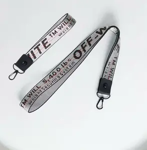 Canvas Keychain Combination with Trendy Embroidered English Letters