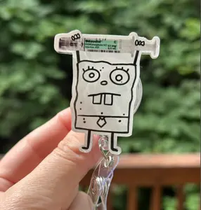 Doodle Bob Dilaudid Syringe - Nurse Badge Reel, Work Accessory ID Holder