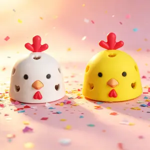 2-Piece Cute Silicone Egg Cleaning Brush Set, Durable & Safe Design, Perfect for Kitchen Use, Easy-To-Use Egg Cleaner Tool, Egg Washer