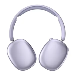 Wireless Bluetooth Headphones, Over-Ear, Deep Base, Foldable, Mic for iOS/PC Headphones Android Memory Headset, Travel Headphones, Perfect Gift for Men Women, Purple