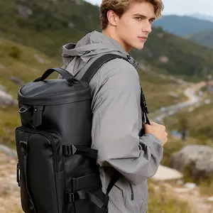 Large Black Duffle  for Men & Women, Multi-Pocket Travel Weekender , Lightweight Overnight -On  for Gym, Sports & Trips
