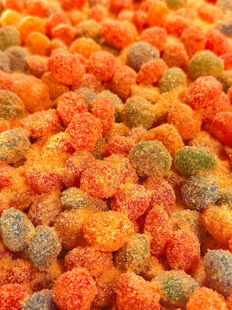 Sour Kings Candy - Tropical Mango Sour Gusher Bursts - Viral Sour Candy Snack