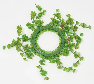 S/2 Real Touch Cascading Succulent Candle Rings by Valerie