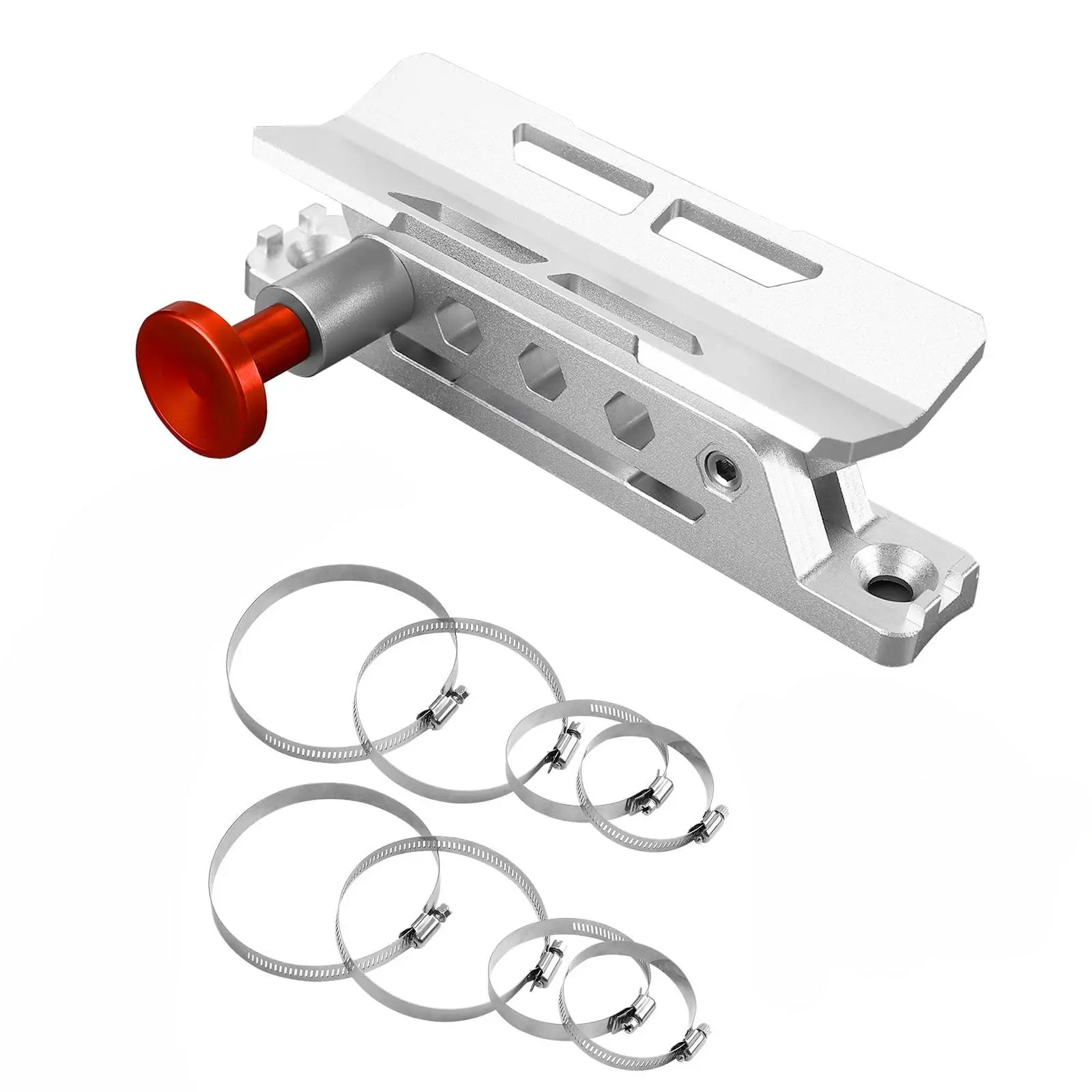 Vehicle Fire Extinguisher Mount Bracket  Aluminum Adjustable Quick Release Roll Bar Bottle With 8 Clamps Compatible Jk Tj Rubicon Utv
