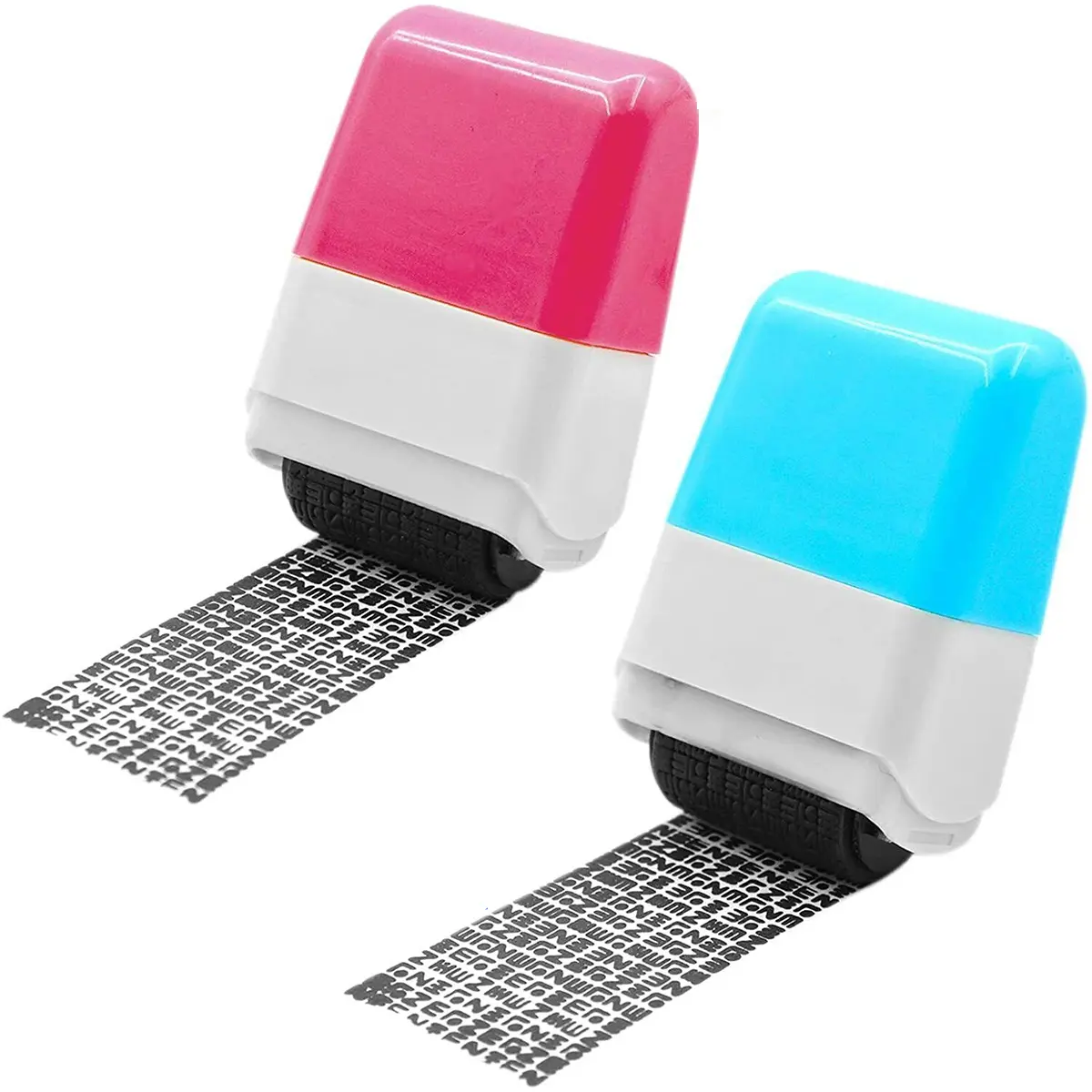 2PCS/Set Identity Theft Protection Roller Stamp Guard ID Privacy Confidential Data