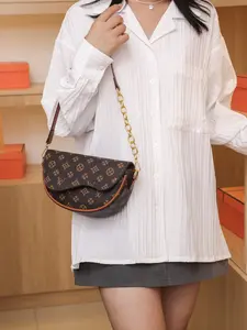 2026 New Saddle Bag, Free Delivery Handbag for Women, Trendy Simple Elegant Crossbody Bag, Fashion Accessory for Daily Use, Crossbody Chain Bag