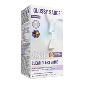 Splat Glossy Sauce Demi-Permanent Clear Gloss Hair Color – High-Shine Gloss Treatment with Hyaluronic Amino+ Bonded Technology