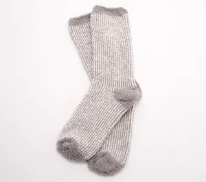 Barefoot Dreams CozyChic Rib Contrast Socks