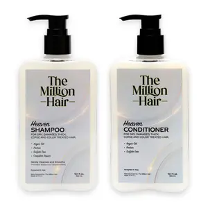 Heaven - Shampoo & Conditioner Set By The Million Hair Made With Argan Oil, Protein, & Sulfate FREE For Complete Repair
