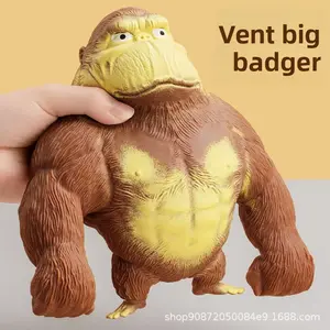Stress-relief King Gorilla: Funny, Fun, Creative, Novelty Stress-relief Pressing and Venting Toy