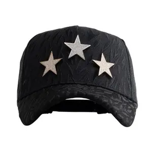 Barbas Hats x CT "Rockstar I Edition" Snapback Cap Premium Streetwear Baseball Hat with 3D Chrome Embroidered Logo Unisex Urban Fashion Inspired by Latin Music & Los Angeles Culture ( No Box)