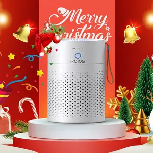 KOIOS 2 Packs Portable Air Purifier Gifts H13 True HEPA Filter for Desktop Office Car Pets with USB Cable, Small Air Cleaner, Night Light, Timer, Remove Smoke, Dust, Odors, Pollen Household Appliances, Quiet Operation, 3 Fan Speeds, 3-Stage Filtration