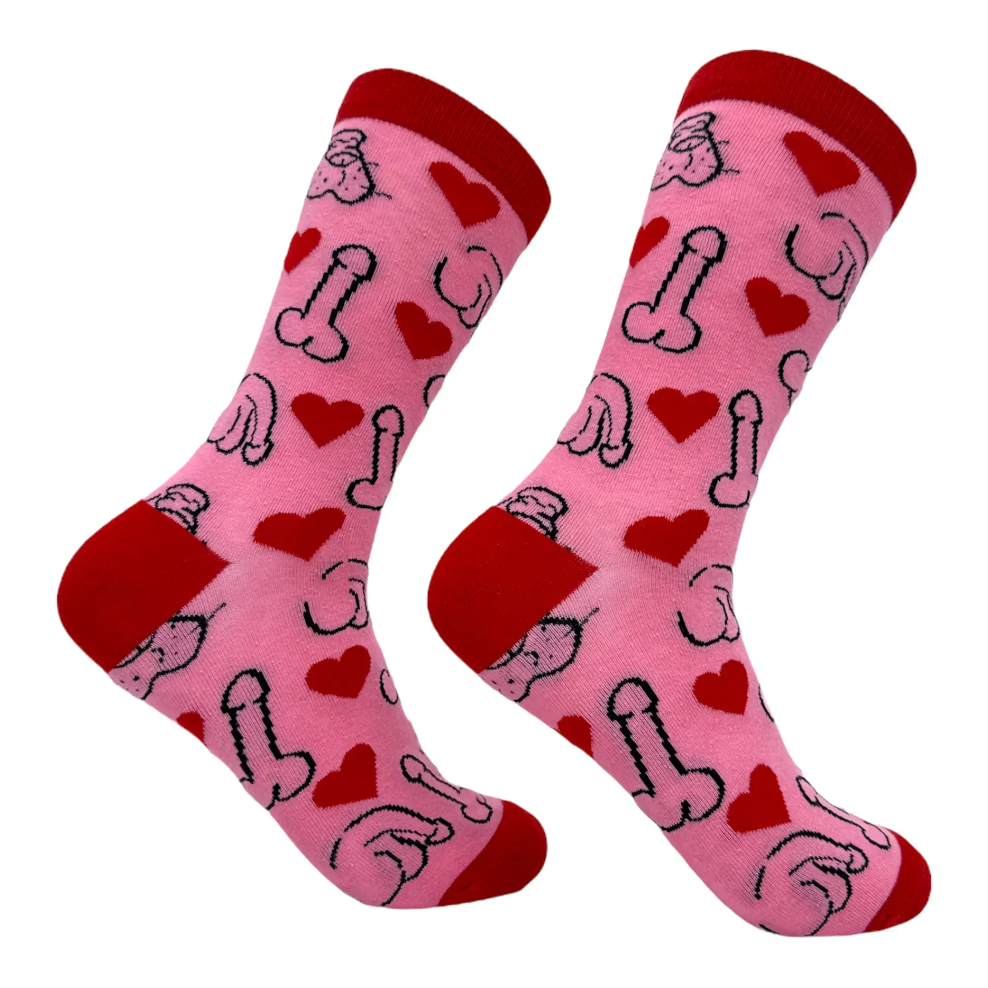 CRAZY DOG T-SHIRTS Women's Novelty Print Socks - Small, Soft, Embroidered, Sarcastic, Comfortable Fitted Spandex Cotton
