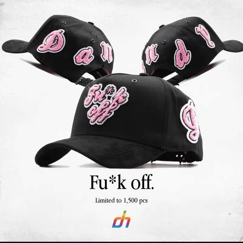 Dandy hats “F*ck off”