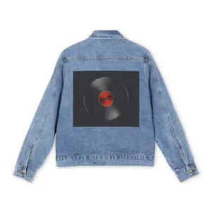 Denim Jacket — Vintage Vinyl Record Back Patch
