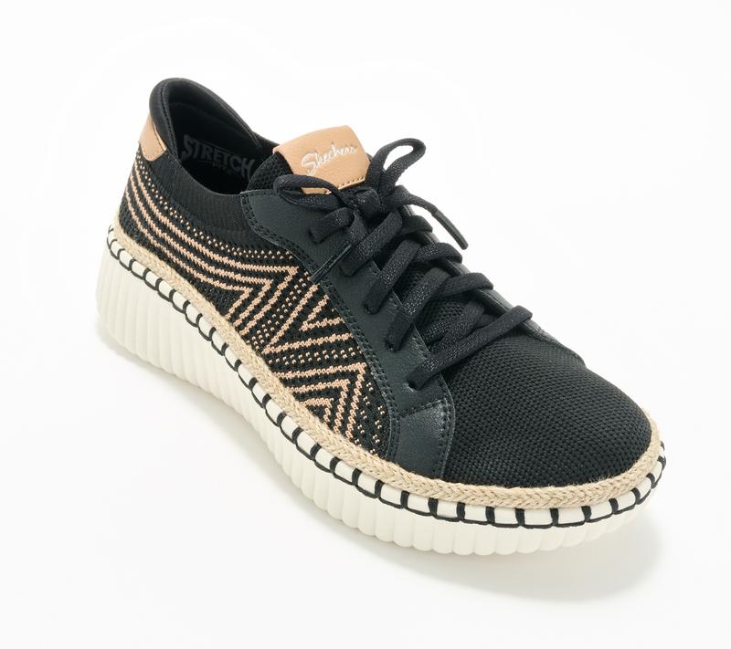 Skechers Wilshire Blvd Washable Vegan Lace-Up Sneaker - Bellevue