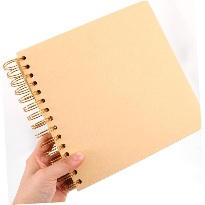 Travel Scrapbook Album 40 Pages (8 x 8 Inch) Brown  Kraft Paper, Photo Album Scrapbook, Memory Book - Ideal for Your Anniversaries Scrapbooking Albums Art & Craft Projects,Christmas Gift Ideas.