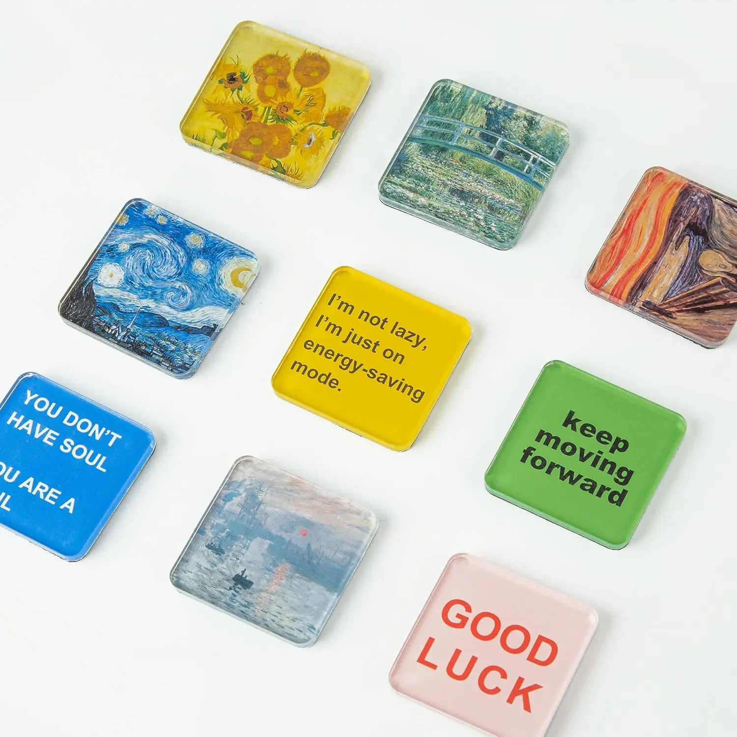Upgraded Clear Acrylic Fridge Magnets, Halloween DIY Fridge Magnets for Spooky Season,  Frames for Crafts, Kitchen, Classroom, Party & Office