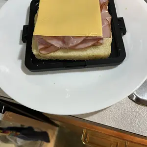 Microwave Sandwich Baking Tray - Non-Stick Food-Grade Bread Baking Pan Compatible with Adjustable Microwave Power & Time - Ideal for Bacon, Chicken Wings, Steak, Ham, Sandwich Bread & Toast